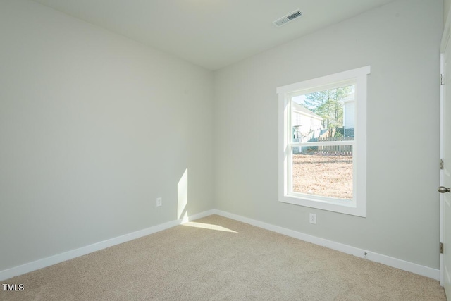 empty room with light carpet