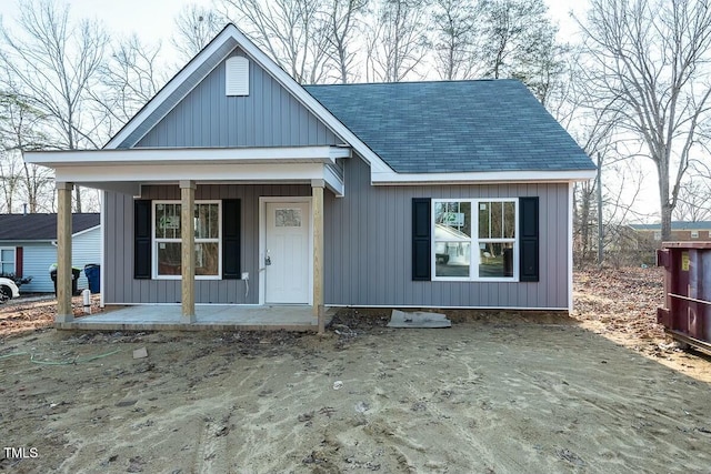 view of front of home with a porch