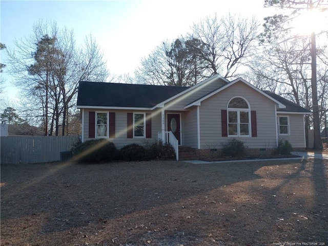 view of ranch-style house