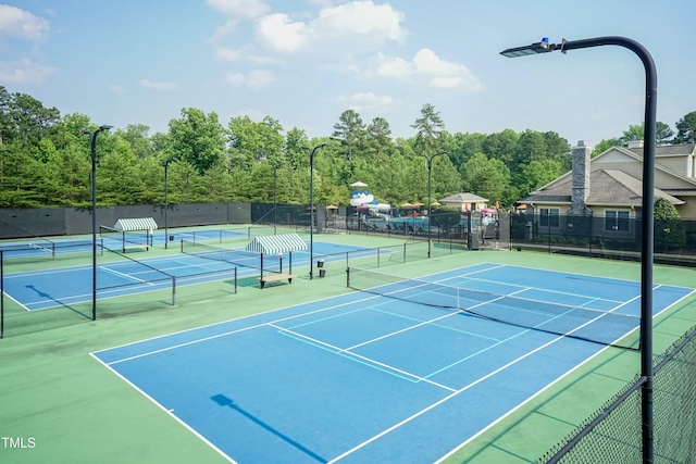 view of tennis court