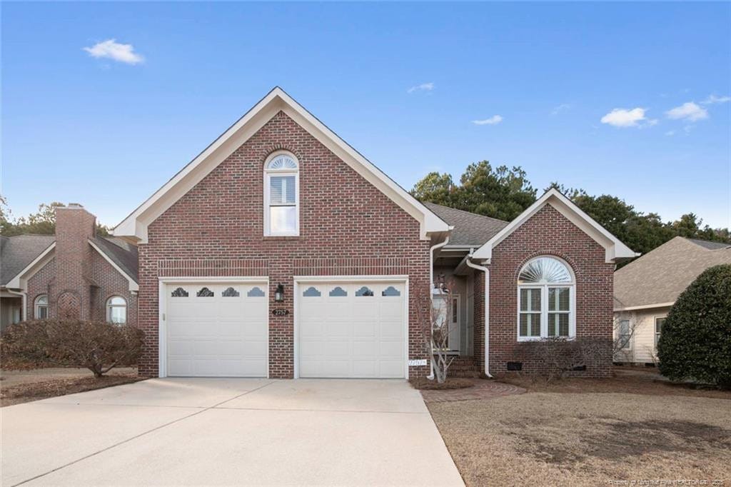 front of property featuring a garage