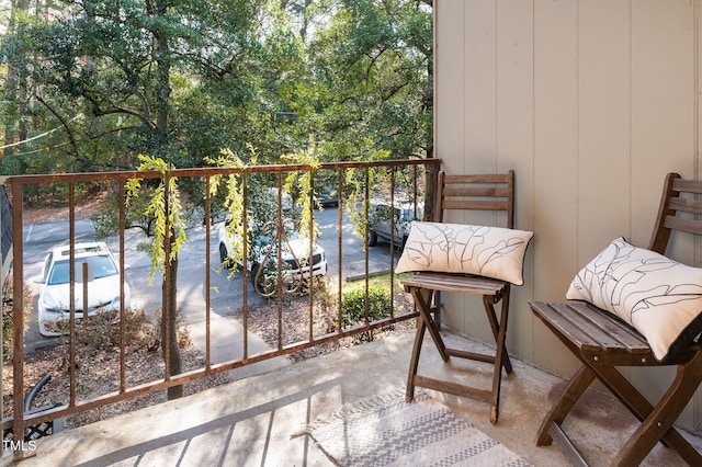 view of balcony