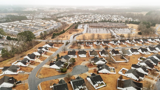 aerial view featuring a residential view