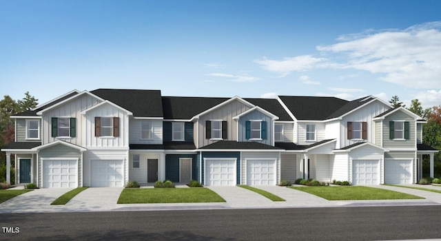 144 Parker Ln, Mebane, NC 27302 - view of property with driveway, board and batten siding, and an attached garage