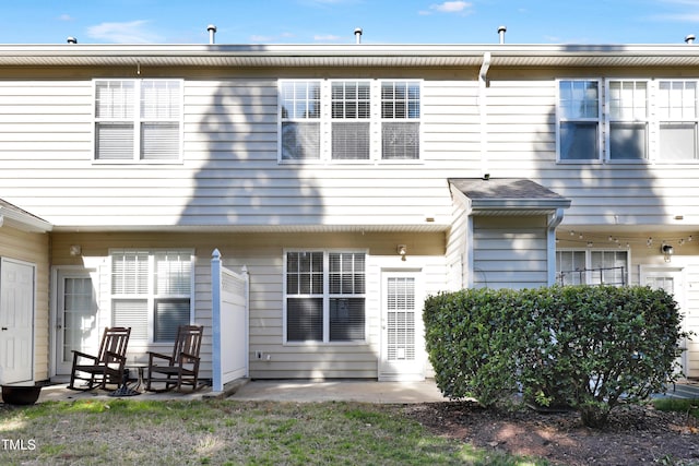 rear view of house with a patio area