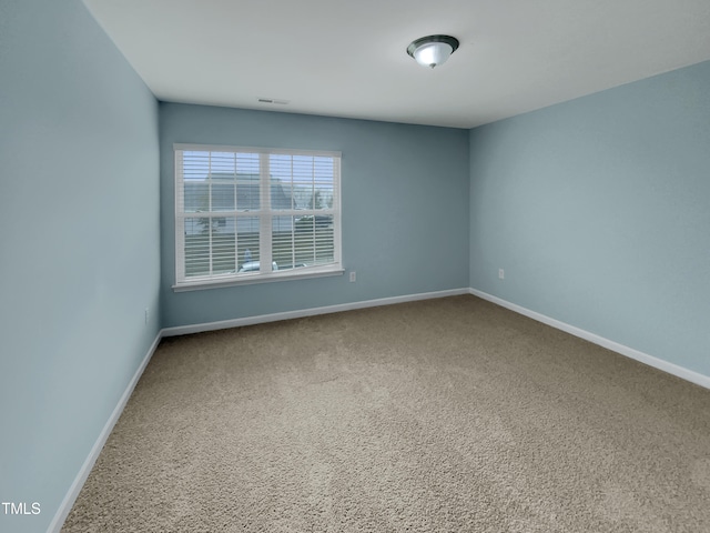 view of carpeted empty room