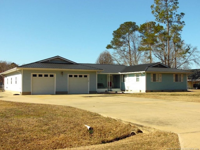 ranch-style house with a garage