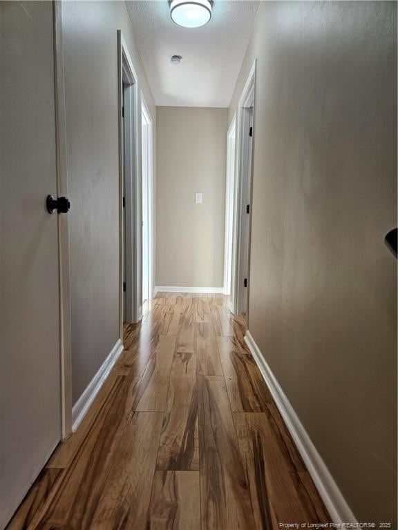 hall featuring light hardwood / wood-style floors