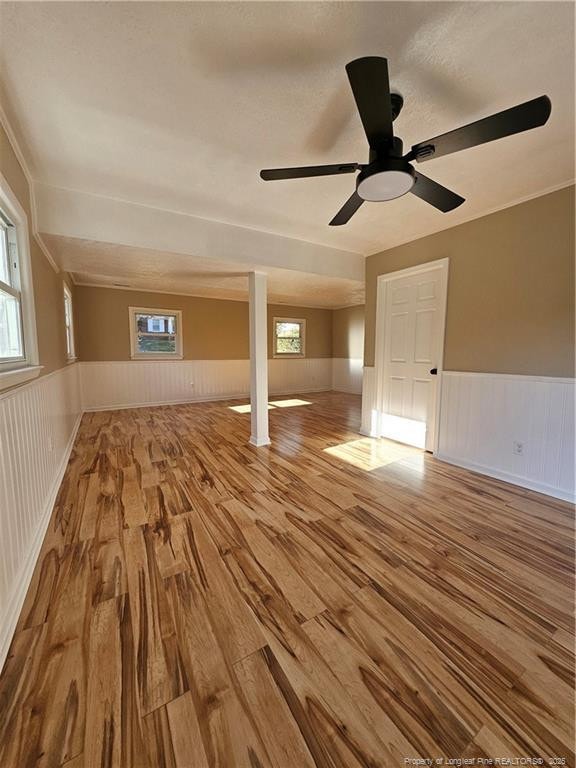 bonus room with light hardwood / wood-style floors