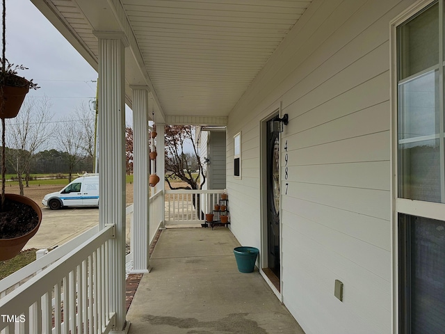 view of patio / terrace featuring a porch