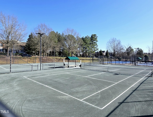 view of sport court