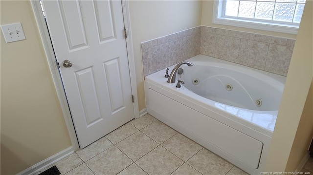 3922 Tasha Dr, Hope Mills, NC 28348 - bathroom with tile patterned floors and a tub