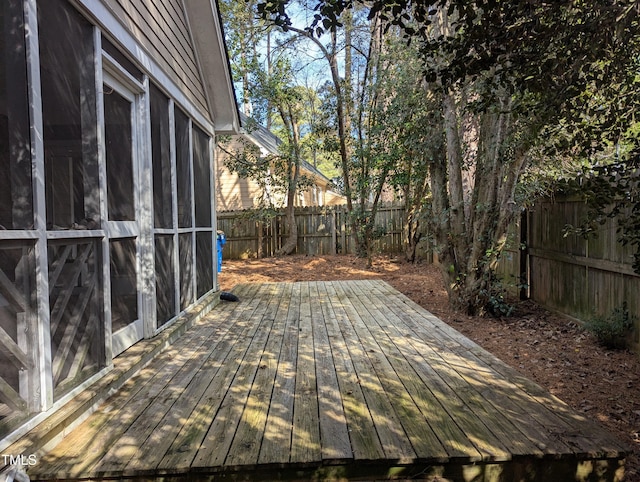 view of wooden terrace