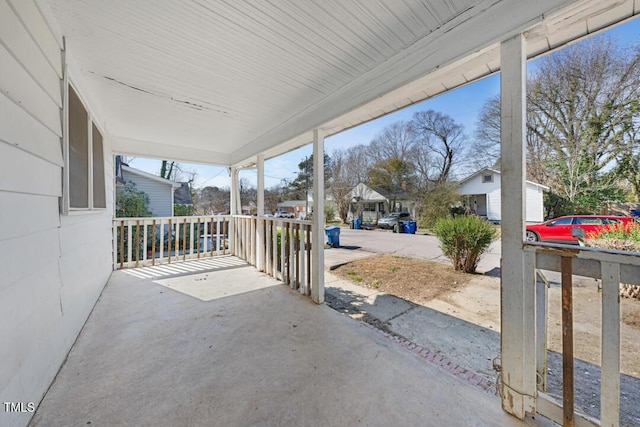 view of patio with covered porch