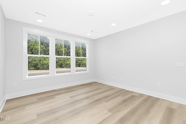 905 Myers Point Dr, Morrisville, NC 27560 - spare room with light wood-style floors and recessed lighting