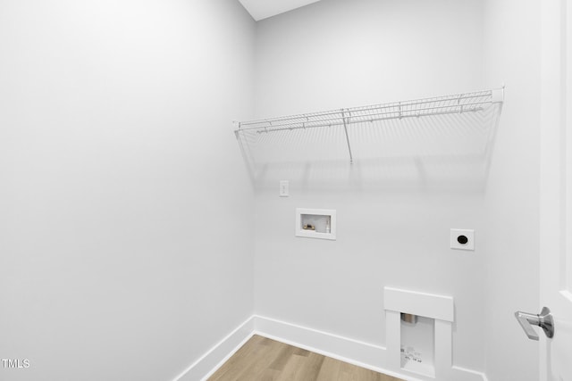 905 Myers Point Dr, Morrisville, NC 27560 - washroom with hookup for an electric dryer, hookup for a washing machine, and wood finished floors