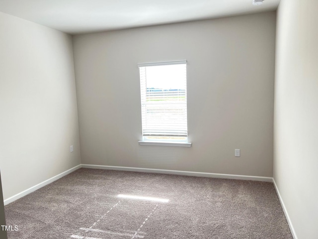 view of carpeted empty room