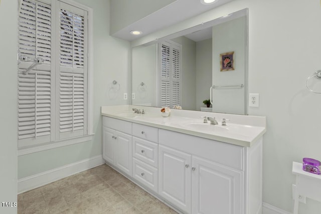 bathroom with vanity