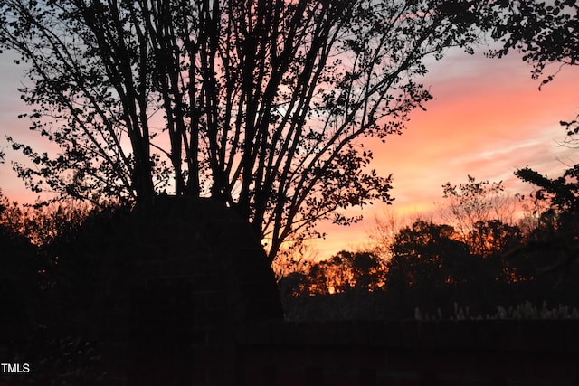 view of nature at dusk