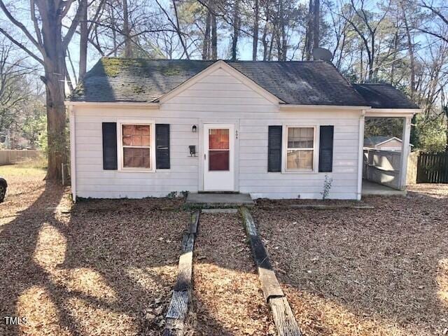 view of front of home