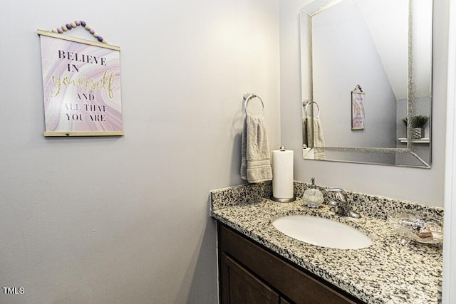 bathroom with vanity