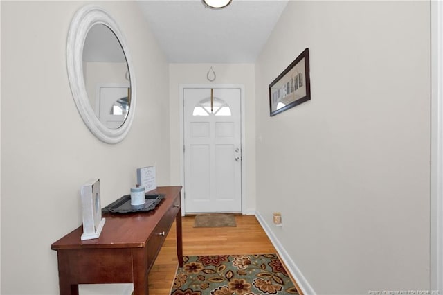 entryway featuring light hardwood / wood-style floors