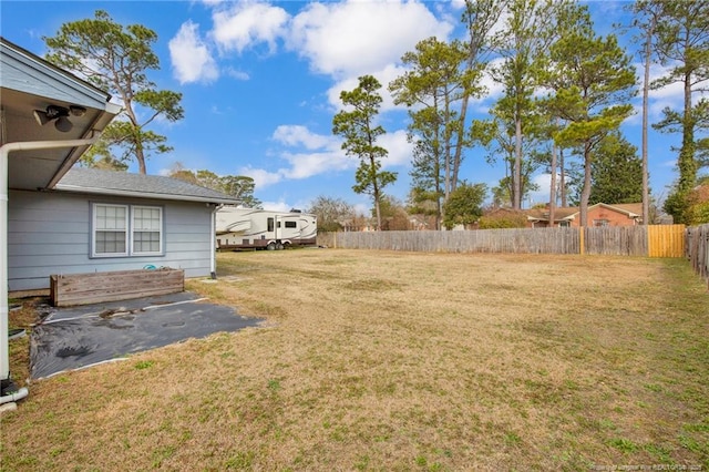 view of yard with a patio