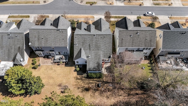 aerial view featuring a residential view