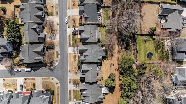 aerial view featuring a residential view