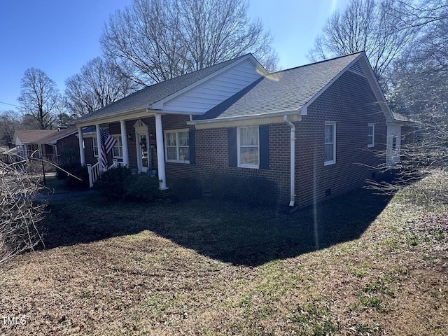 view of front of home featuring covered porch