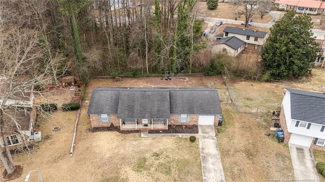 birds eye view of property