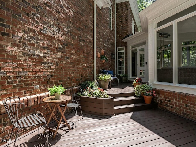 view of wooden terrace