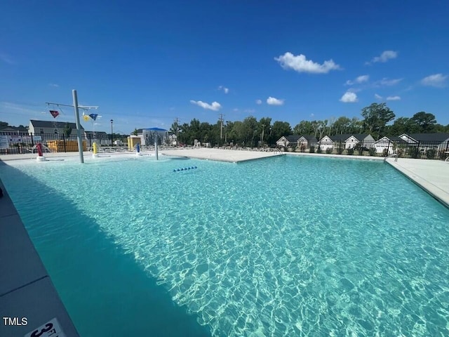 pool with fence