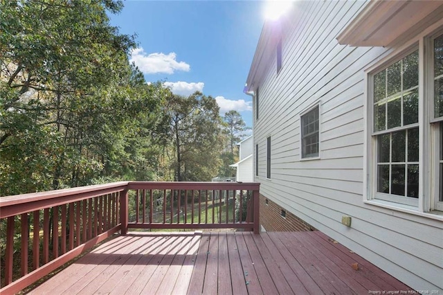 view of wooden terrace