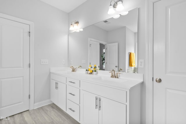 bathroom with vanity
