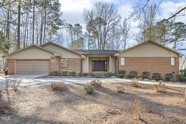 ranch-style home with a garage