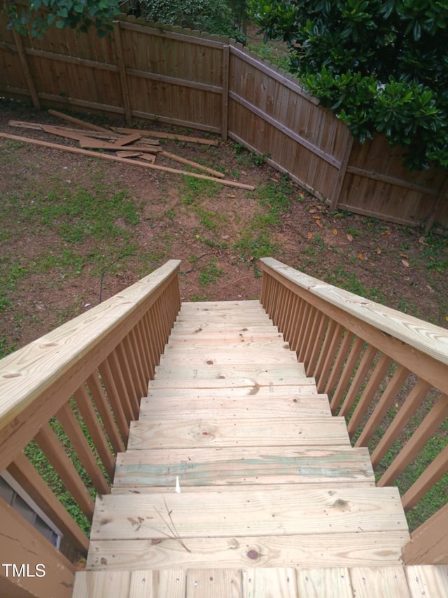 262 Tillamook Dr, Wake Forest, NC 27587 - view of wooden terrace