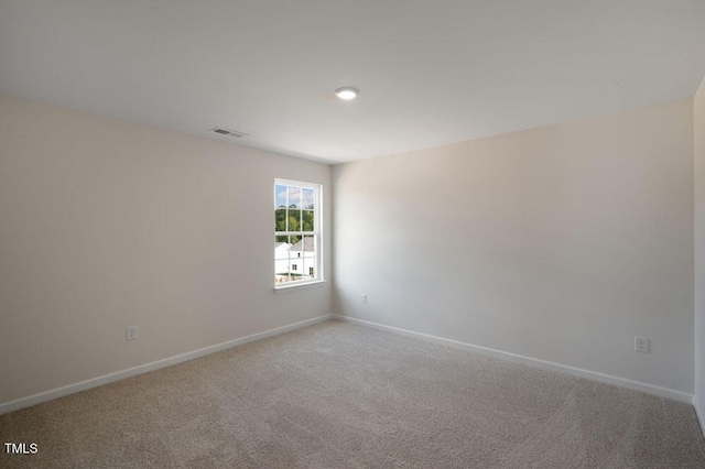 view of carpeted empty room