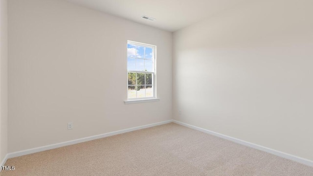 view of carpeted empty room