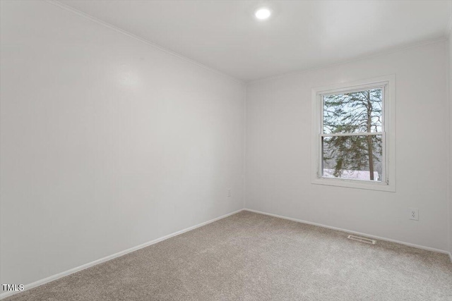 unfurnished room with carpet