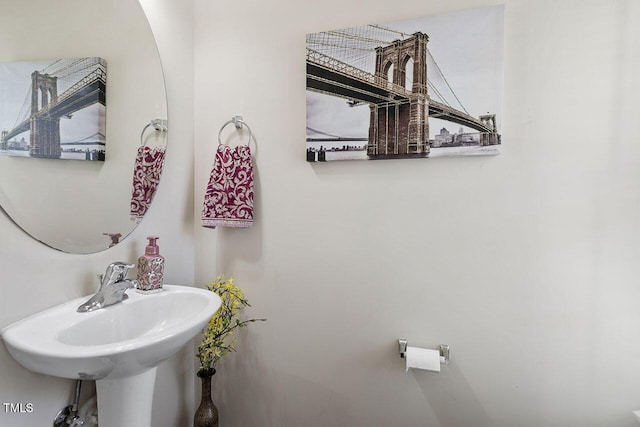 bathroom with a sink