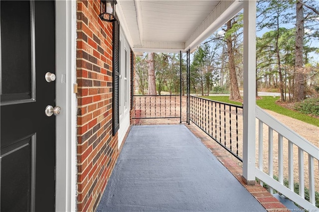 balcony with covered porch