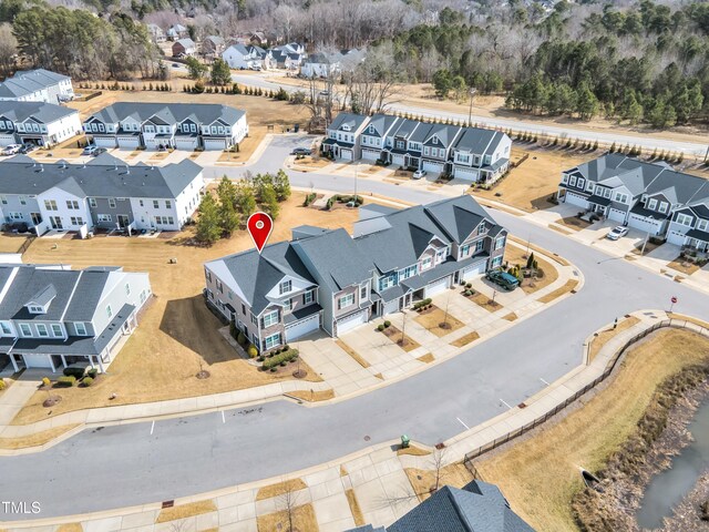 drone / aerial view featuring a residential view