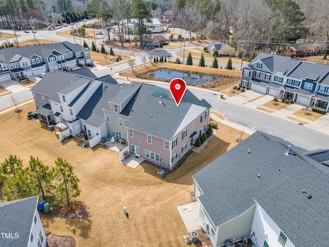 aerial view featuring a residential view