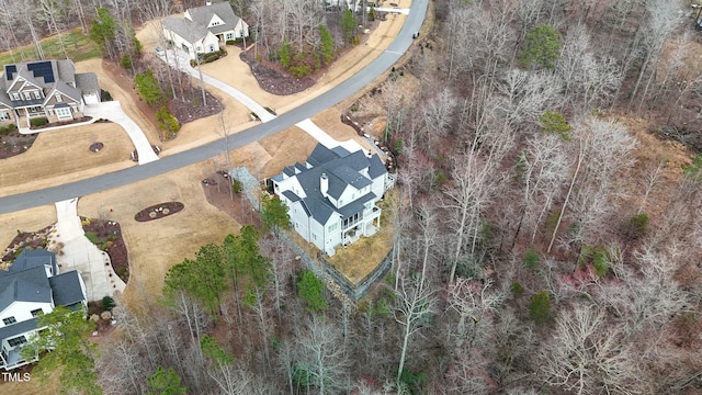 bird's eye view with a residential view