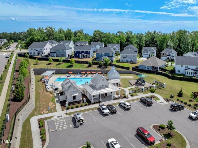 2981 Thurman Dairy Loop, Wake Forest, NC 27587 - aerial perspective of suburban area featuring a pool area