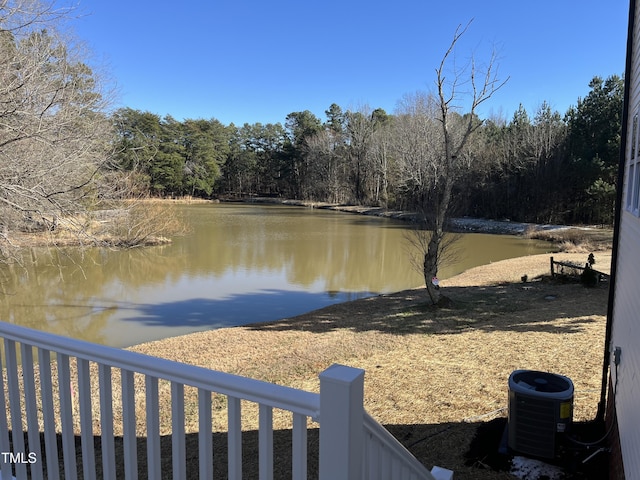 view of water feature