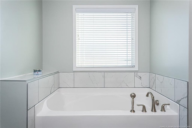 bathroom featuring a bathing tub