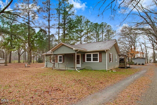 view of front of home