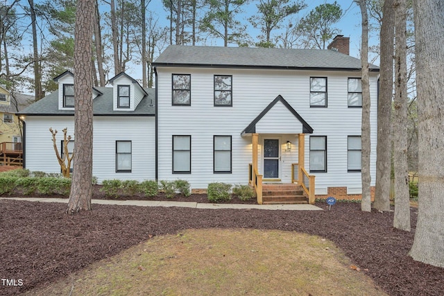 view of colonial house